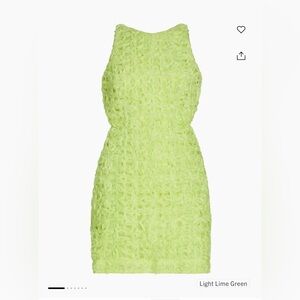 Brand new, never Worn Aje Lime Green Mini dress with beautiful open back detail